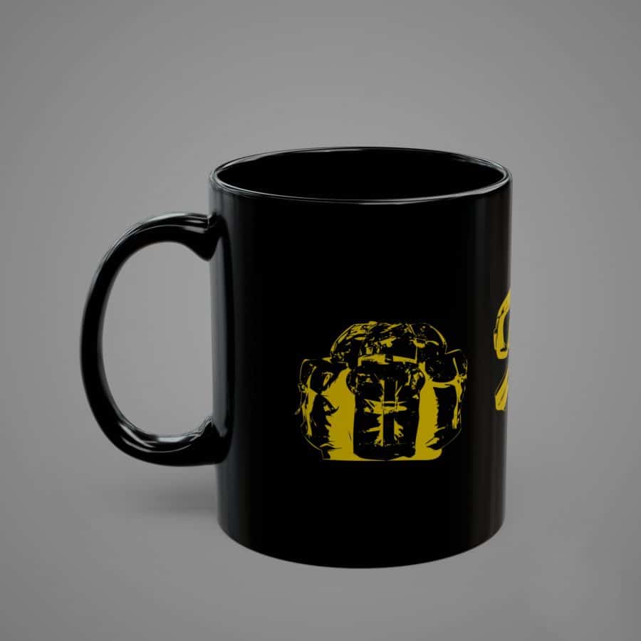 Ruck Swim Run Black Coffee Mug